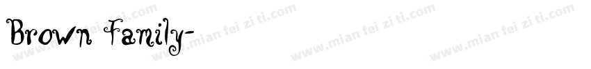 Brown Family字体转换